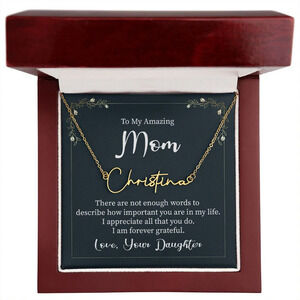 There are Not Enough Words Personalized Gold Tone Name Necklace Custom Nam